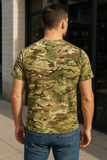 Mens 100% Cotton Camouflage Printed T Shirt