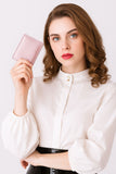 Premium 100% Genuine Sheep Leather Metallic ID Card & Credit Card Slots Fashionable Ladies Wallet