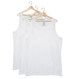 Men's 100% Combed Cotton Sleeveless Pack of 3 Vests