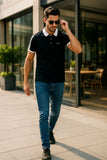 Men’s Stretchable Combed Cotton Polo Shirt