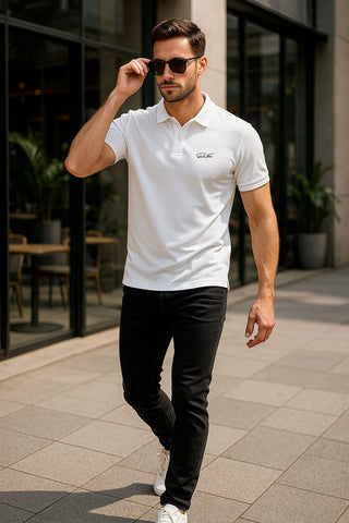 Men’s Stretchable Combed Cotton Polo Shirt