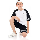 Boys 100% Cotton T Shirt Top & Shorts Set